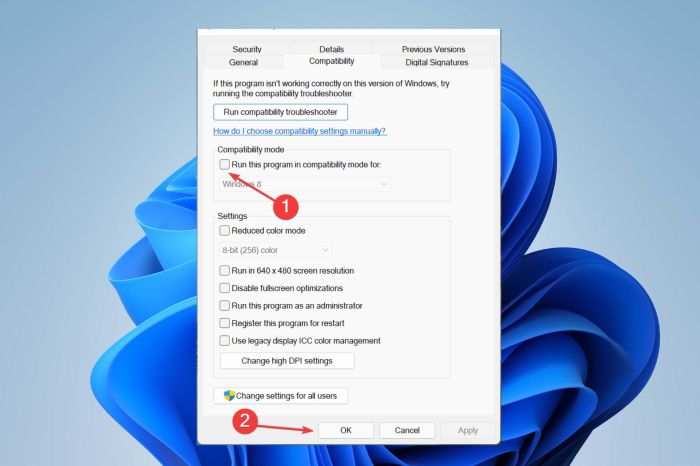 Compatibility game mode run